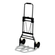 Safco Stow-Away Collapsible Med Hand Truck, 275 lb Cap, 19x17.75x38.75, Alum 4062